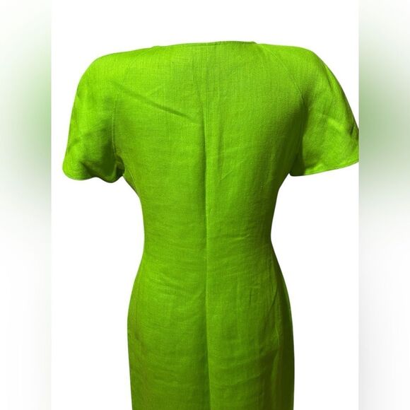 Vintage Valentino Boutique 70’s Green Midi Dress - Picture 10 of 15